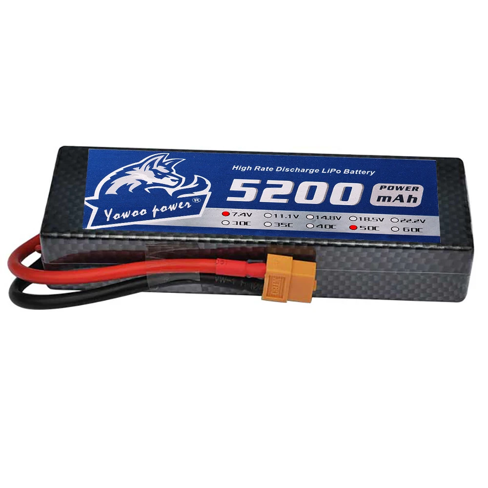 Yowoo 2S 7.4V 5200mah 50C Hardcase Lipo