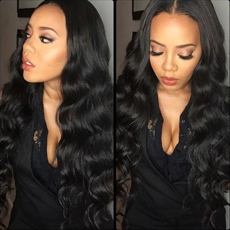 250 Density 8A Glueless Full Lace Human Hair Wigs Brazilian Body Wave Lace Front Human Hair