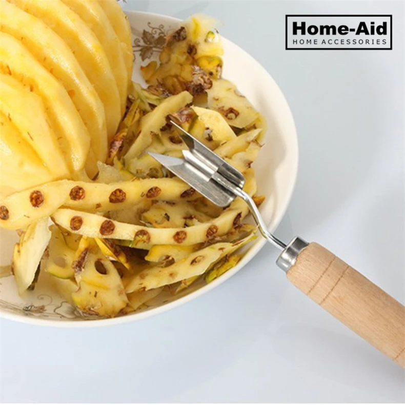 

New Creative 1pcs Pineapple Slicer Stainless Steel Pineapple Eye Peeler Pineapple Seed Remover Knife Fruit Tools