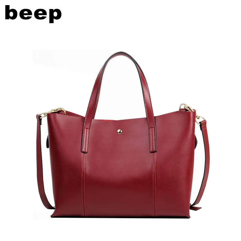 

BEEP luxury fashion 2019 new fashion handbag simple atmosphere wild single shoulder Messenger bag ladies bag