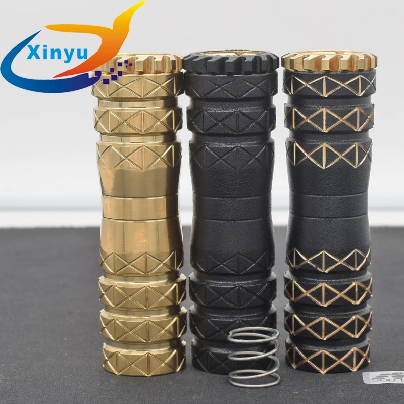 

2018 Newest arrival subtwo mod 18650 battery 25mm brass Mechanical Vaporizer body vs HAMMERHAND mod Get Low V3 Elthunder mod