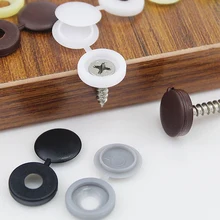 100 шт практичная пластиковая пробка винт крышка сложить кнопка-переключатель для мебели декоративная крышка сковорода головка потайные винты
