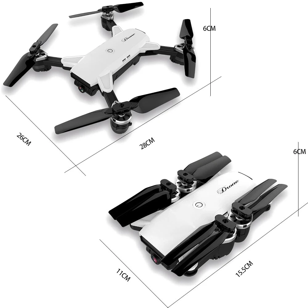 1 шт. JD-20 JD20 wifi FPV Дрон с HD широкоугольной камерой Режим высокой фиксации складной рычаг RC Квадрокоптер RTF селфи Дрон