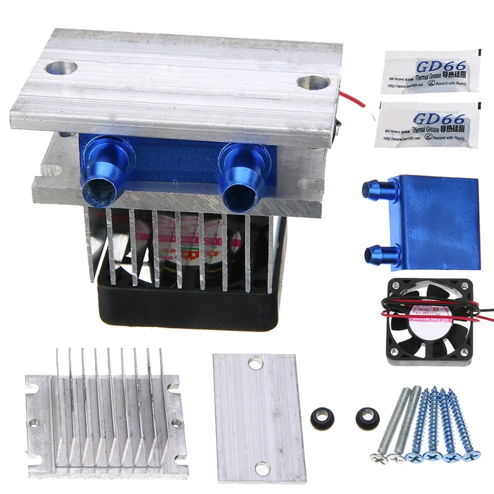 Практичный термоэлектрический полупроводник пельтье охладитель холодильная система охлаждения Радиатор Комплект Вентилятор 12 В