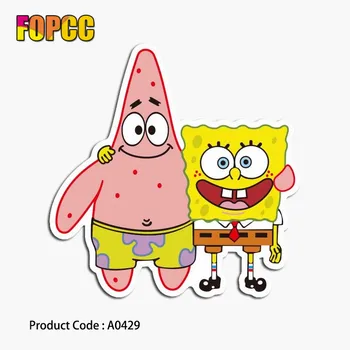 

SpongeBob cartoon cute stickers for children kids Laptop Moto Car guitar luggage skateboard bicycle waterproof PVC stickers