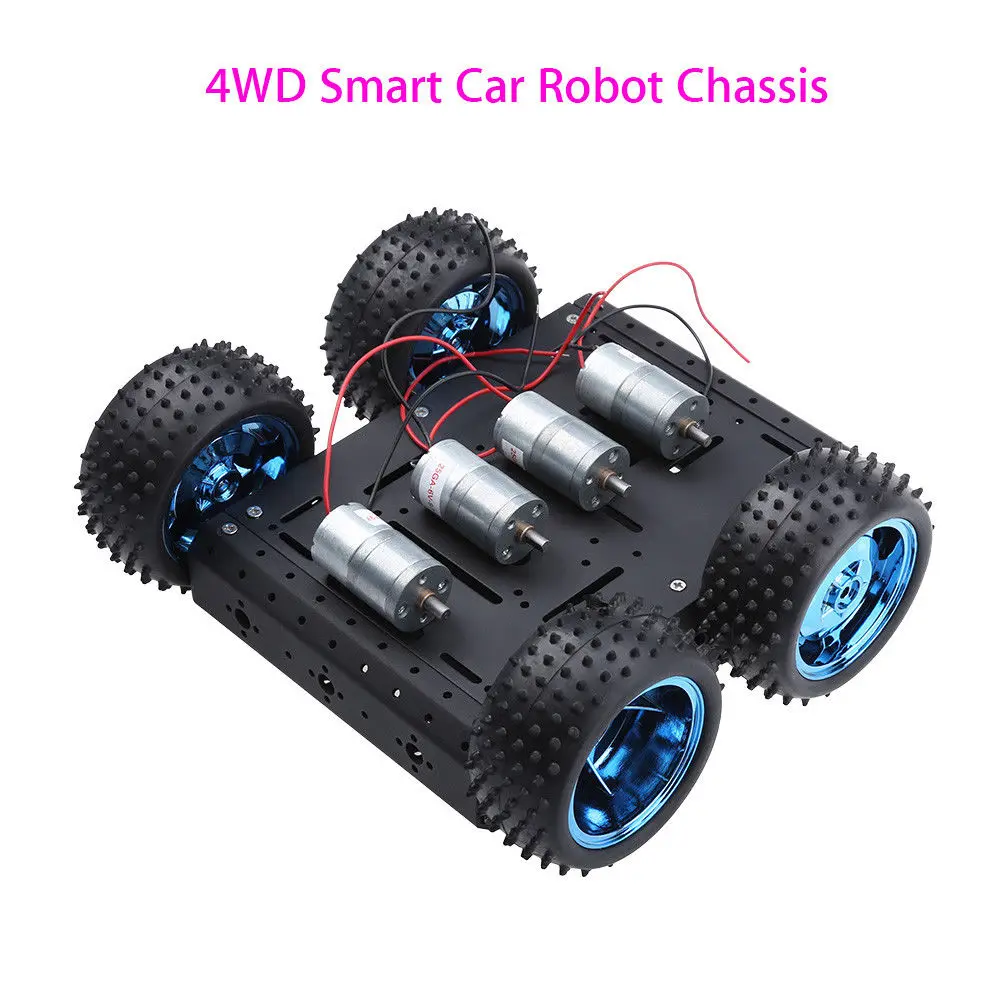 Keyes 4WD Aluminum Alloy Smart Car Chassis Electronic DIY Kit for Arduino Professional Free Shipping цена Keyes 4WD Aluminum Alloy Smart Car Chassis Electronic DIY Kit for Arduino Professional Free Shipping цены онлайн