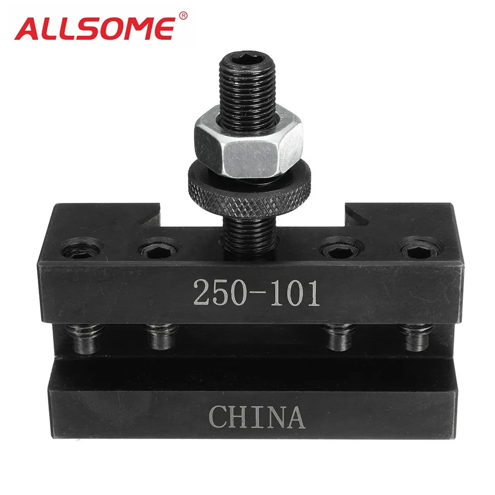 

ALLSOME Quick Change Turning and Facing Holder 250-101 for Lathe Tool Post Holder Quick Change Post Holder HT2179