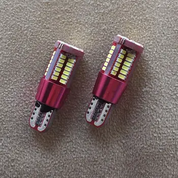 

50pcs T10 LED Canbus w5w Super Bright T10 57SMD 3014 LED Lamp NO Error Car Marker Auto Wedge Clearance Light bulb Parking Lamp