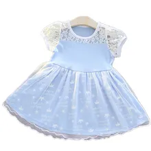 Костюмы на Хэллоуин, модное голубое платье со снежинками для девочек, милое детское вечернее платье принцессы для танцев, детское платье с бантом 17A801