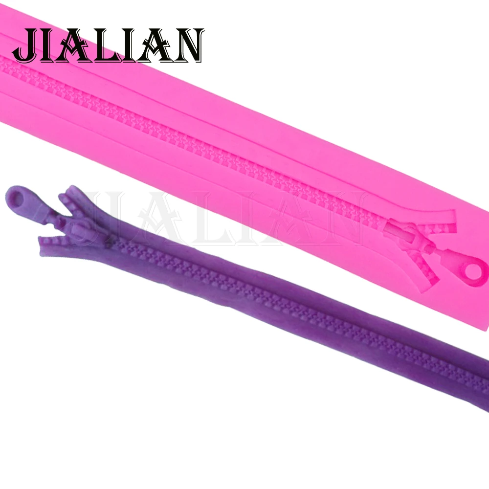 Cake Mold zip zipper silicone mold sugar craft fondant tool decorating
