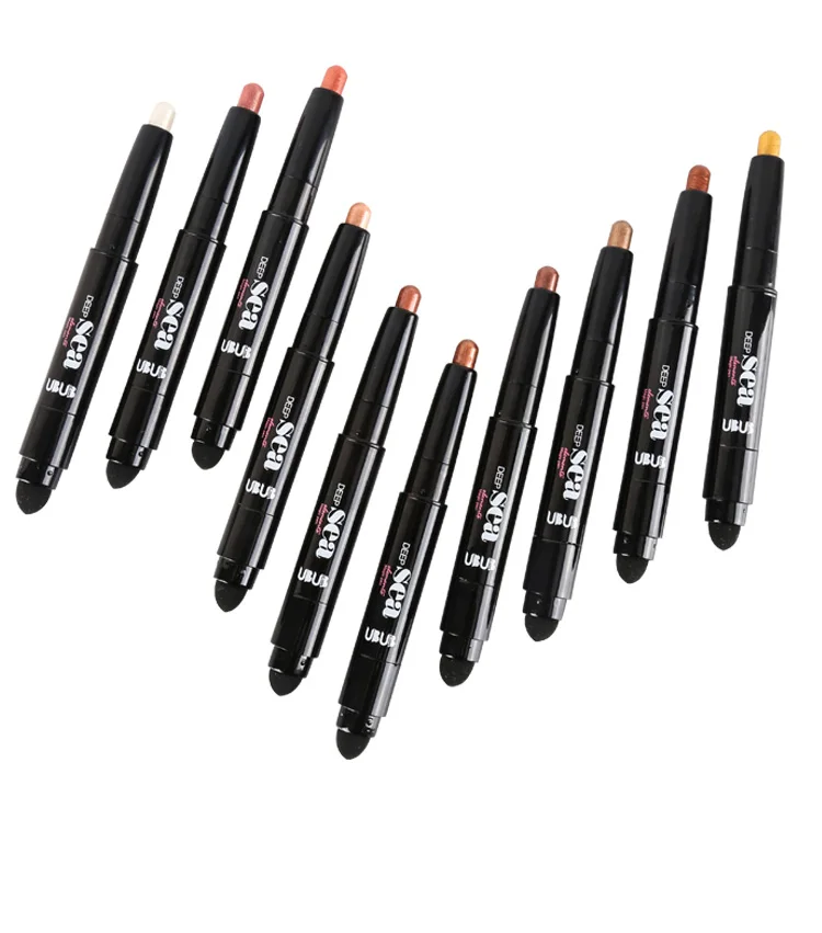 UBUB Double Head Eyeshadow Pencil Shimmer Luminous Earth Color Long Lasting Glitter Eye Shadow Palette Eyeshadows Korean Makeup (19)