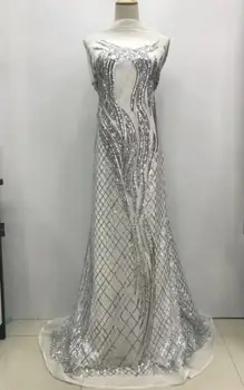 

beautiful yaking-12.345 Nigerian fabric for party dress new African embroidered lace fabric