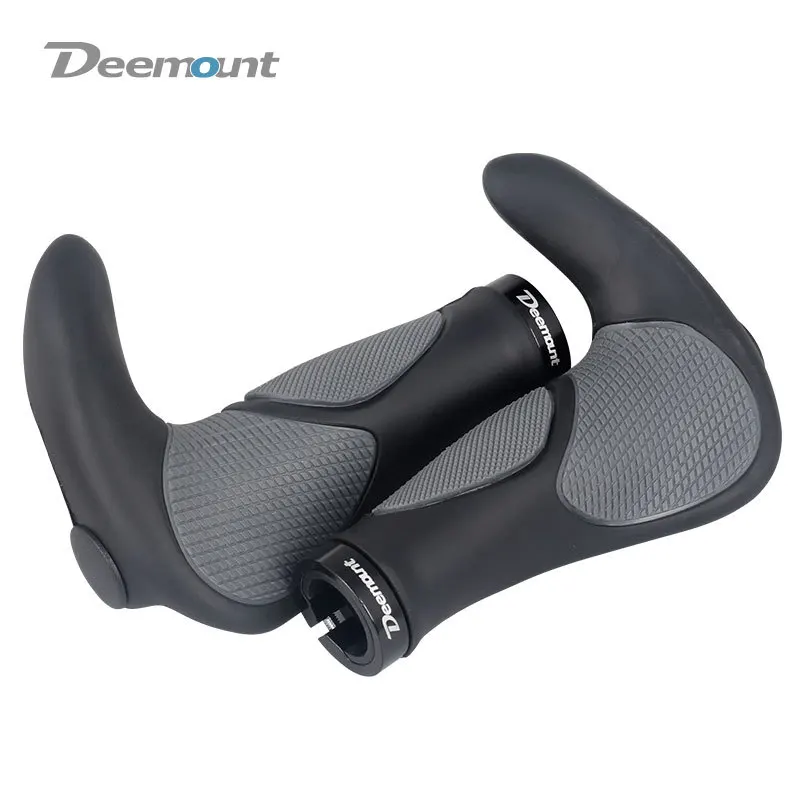 

Deemount mountain bike rubber horns set of bicycle handles riding accessories bilateral lock anti-skid pair