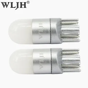 Conduziu a Luz do Bulbo Luzes de Estacionamento Lâmpada da Placa Wljh Smd Carro Auto Interior Dome Licença Lâmpadas Não Polaridade Universal 10x T10 W5w 3030 3 Lâmpada de sinal