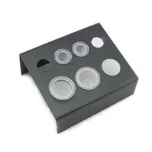 1 шт., черный держатель для тату-чернил из нержавеющей стали, подставка, 7 отверстий, поставка, Женские аксессуары для макияжа, красота кожи, горячие принадлежности для тату