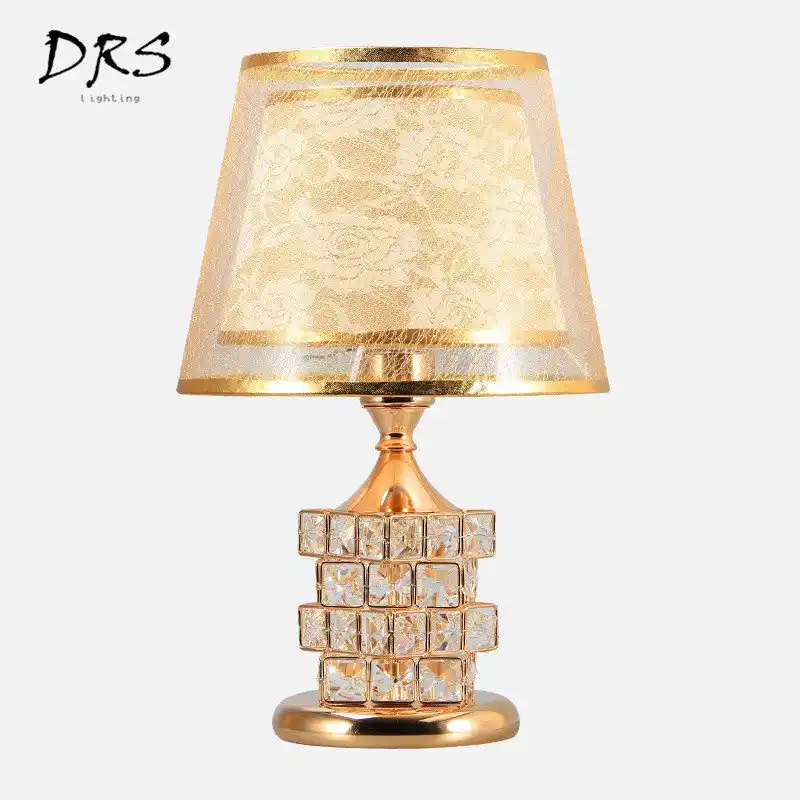 glass cube table lamp