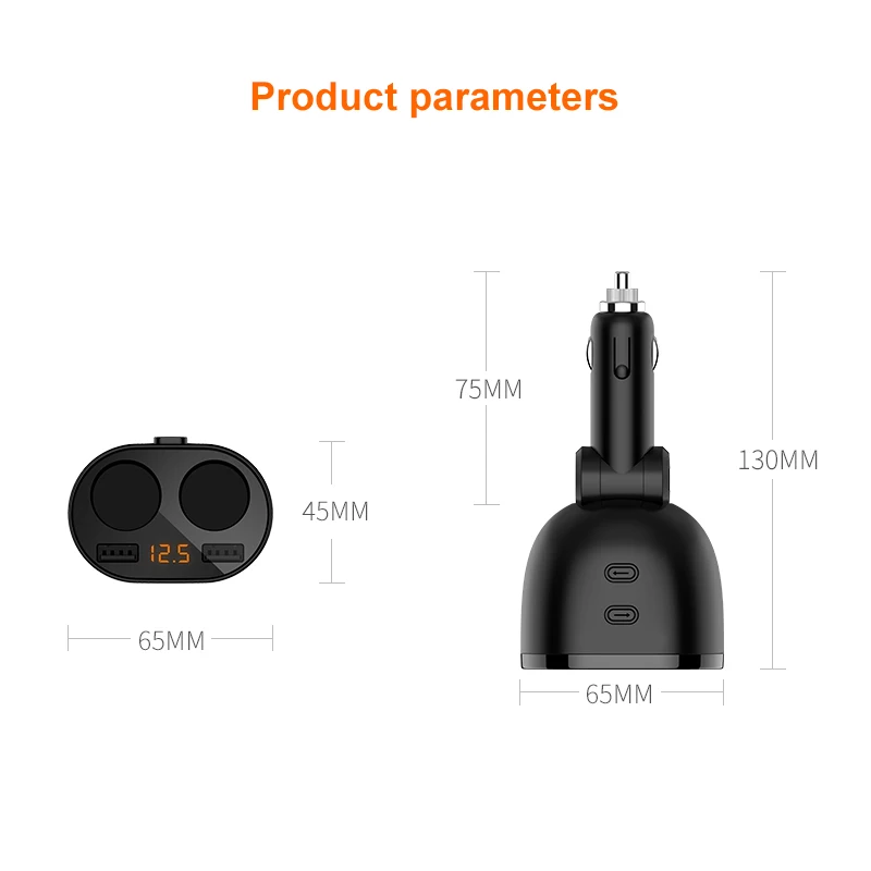 Автомобильный прикуриватель с двойным USB зарядным устройством 5 в 3,6 а Быстрая зарядка с двойным usb-портом светодиодный дисплей адаптер для телефона Диагностика напряжения автомобиля