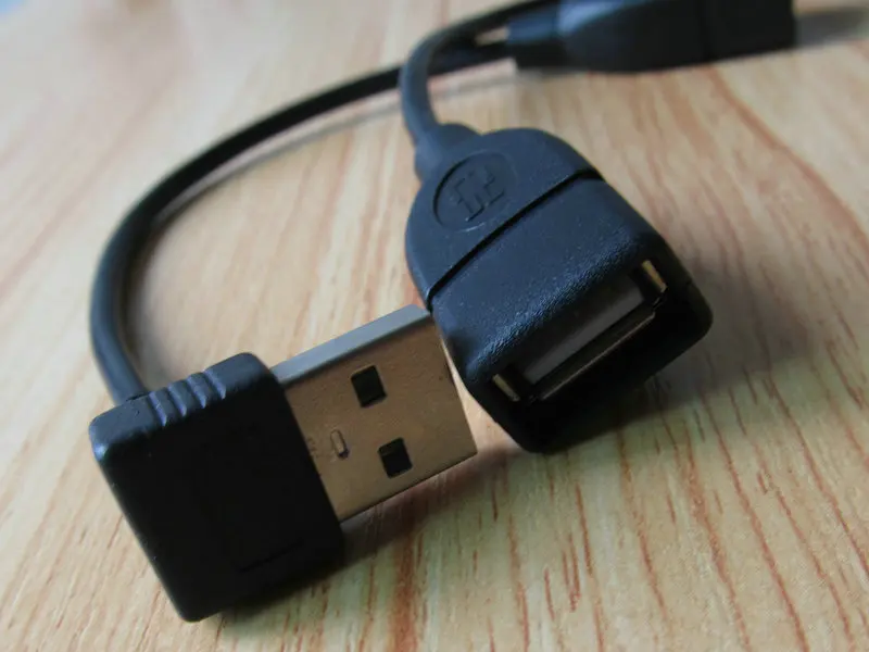 

3 pieces USB A 2.0 Female To male 180 down angle Data line Extension Adapter cord Connectors Cable 20cm For Computer Accessories