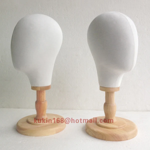 Fabric covered children's mannequin head, boys or girls head modelin