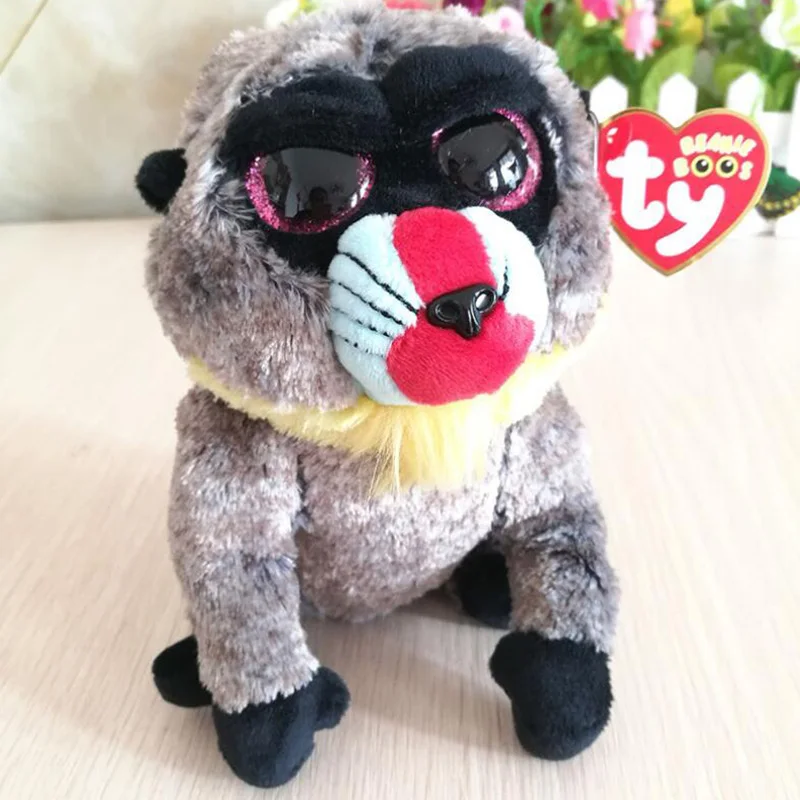 Ty Beanie Boos Big Eyes Owl Unicorn Cat Elephant Penguin Leopard Foxy Dog Rabbit Giraffe Panda Monkey Stuffed Animals Plush Toys