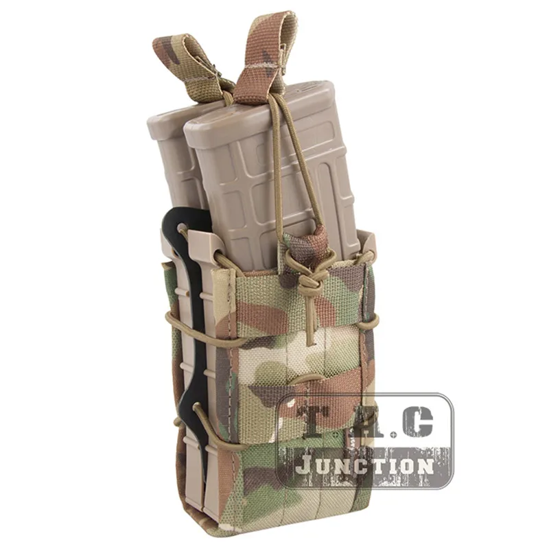 Emerson двойной винтовки модульный подсумок для 5,56 M4 M16 AR15 SR52 P-MAGS M1A1 G3 разгрузка emersongear магазинная сумка для обоймы Перевозчик