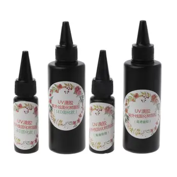 

JAVRICK UV Resin Ultraviolet Cure Resin Solar Cure Resin Sunlight Activated UV Hard Glue Jewelry Findings Soft/Hard Glue