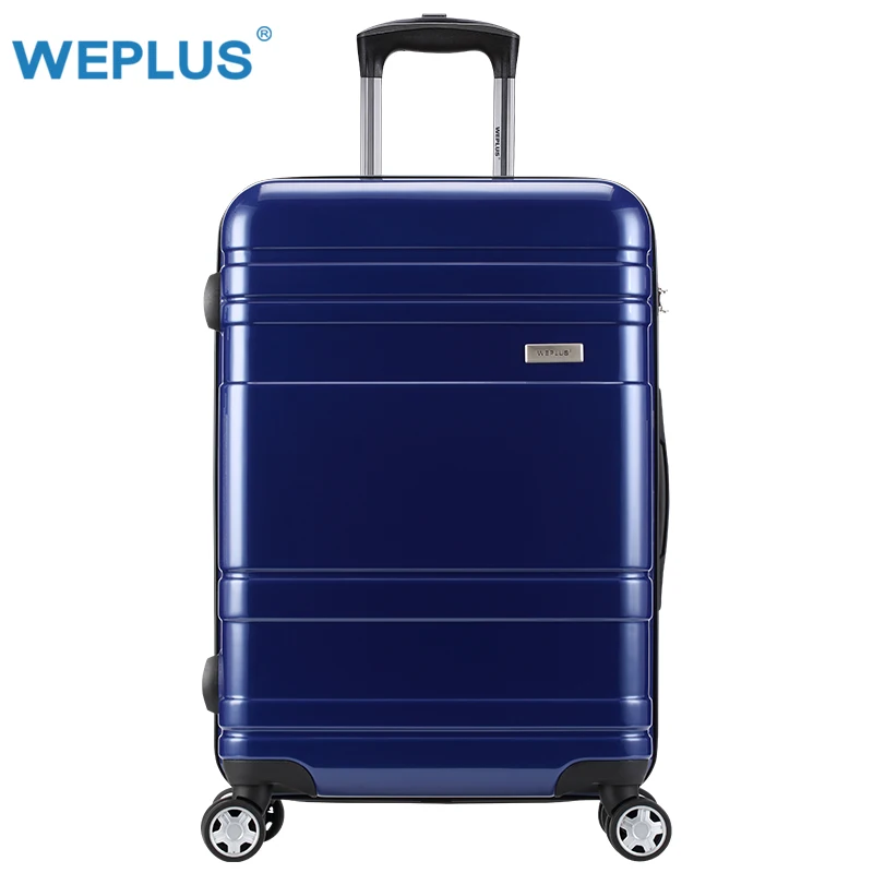 

WEPLUS PC Suitcase Lightweight Rolling Luggage Spinner Travel Suitcase With Wheels TSA lock Women Men 20 24 28inch Free Shipping