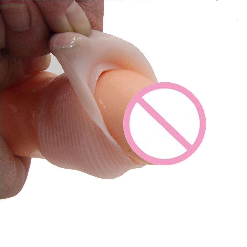 Men Soft Silicone Penis Sleeve Extension Condom Glans Male Cock Ring Adult Sex Product Sex Toys For Men Dropshipping
