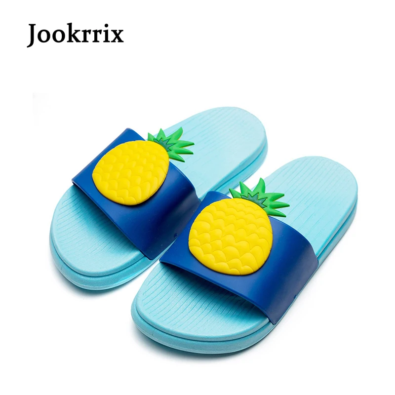 Женские тапочки на плоской подошве Jookrrix Клубничные шлепанцы с арбузом для ванной