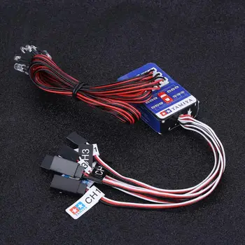 

12LED Lighting System Kit RC Car Parts Simulation Flashing Lights for 1/10 1/8 RC Car / Truck / Crawler Free shiping