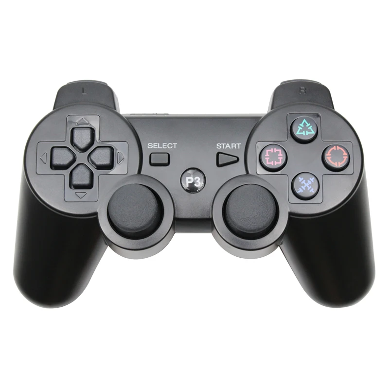 Беспроводной Bluetooth контроллер для sony PS3 геймпад для PS3 консоль джойстик для sony Playstation 3 PC для Dualshock контроллер - Цвет: Black