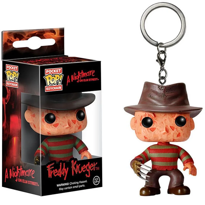

Pocket Pop Keychain Official a Nightmare on Elm Street Freddy Krueger Collectible Figure Model toys for children gift With Box