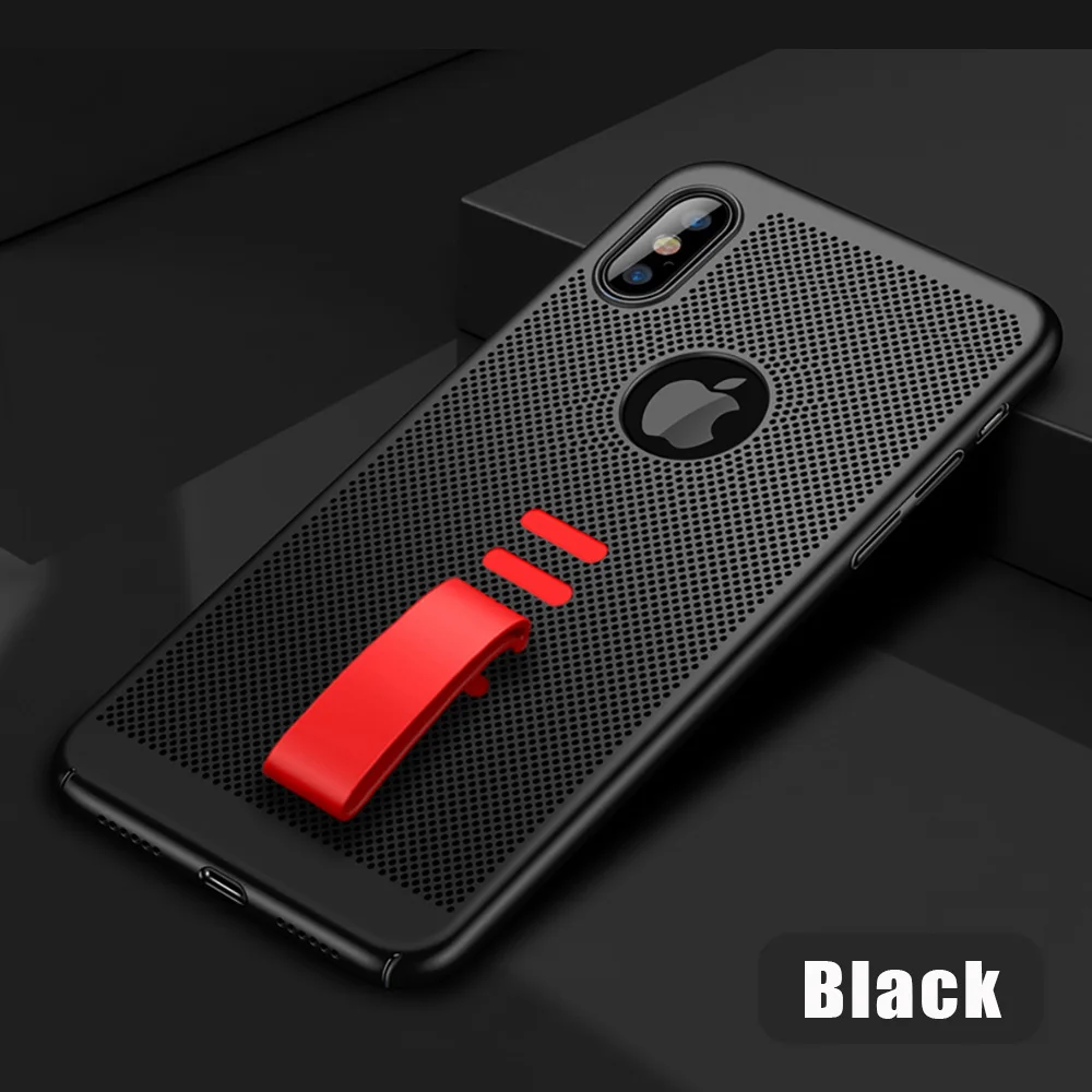 KIPX1034B_1_JONSNOW Heat Dissipation Hollow Phone Case For iPhone 7 8 Cases for iPhone XS XR 6S 7P 8 Plus PC Back Cover for iPhone XS Max Capa Fundas