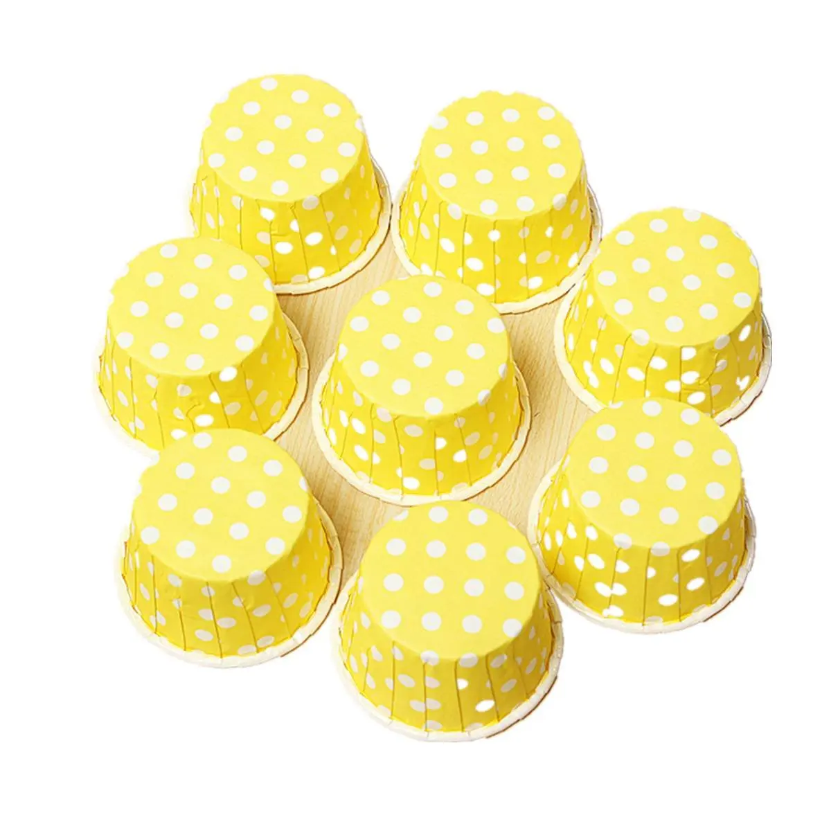 

20pcs Paper Cupcake Wrapper Liner Paper Cake Muffin Case Dessert Baking Cups Yellow