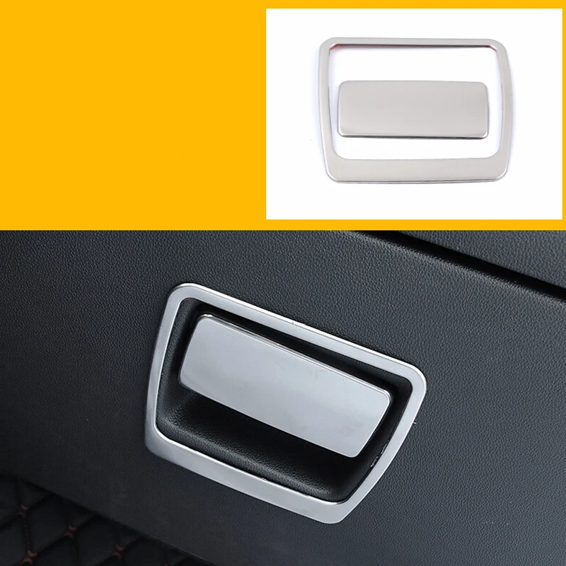 Stainless steel Car copilot glove Box handle bowl frame Cover Trim car styling For Opel Insignia 2017 2018 2019 accessories 2pcs |