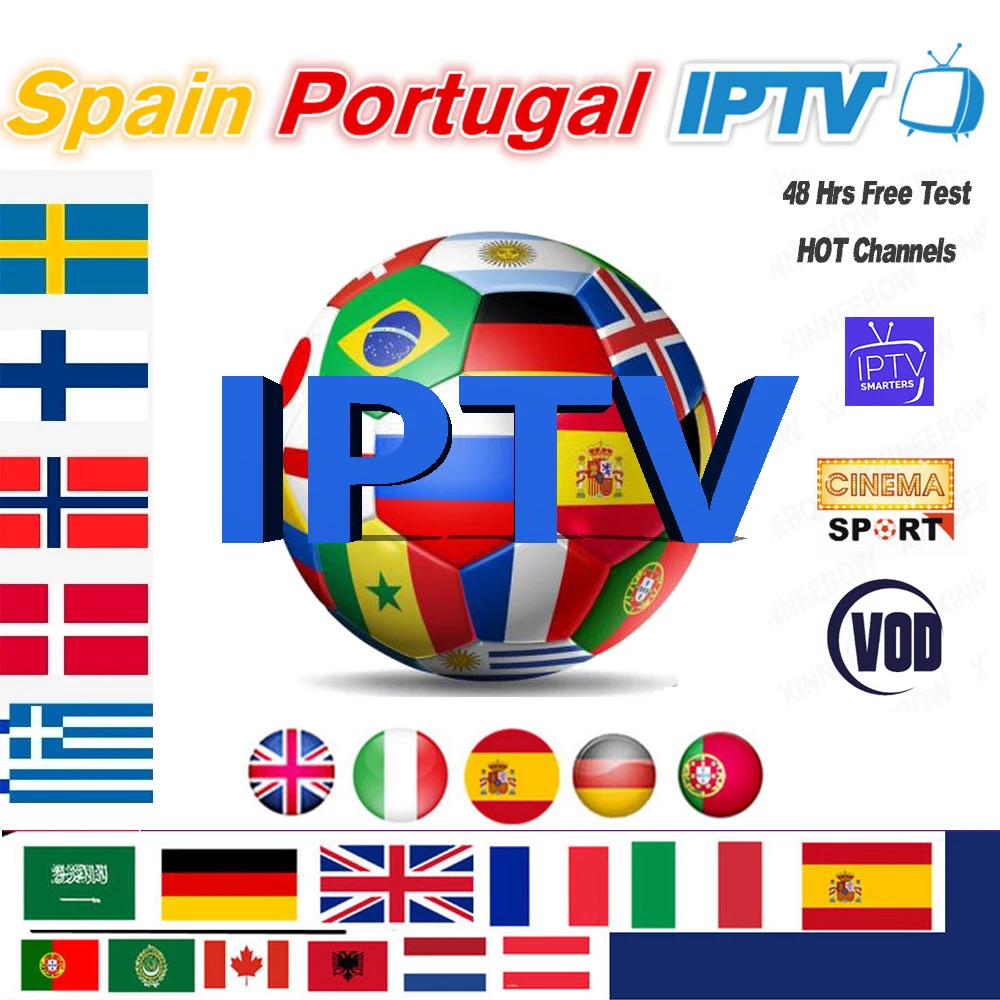 

Europe IPTV m3u Subscription french arabic Portugal spanish Germany sports iptv code for Enigma2 android 8.1 box tv HDMI 2.0