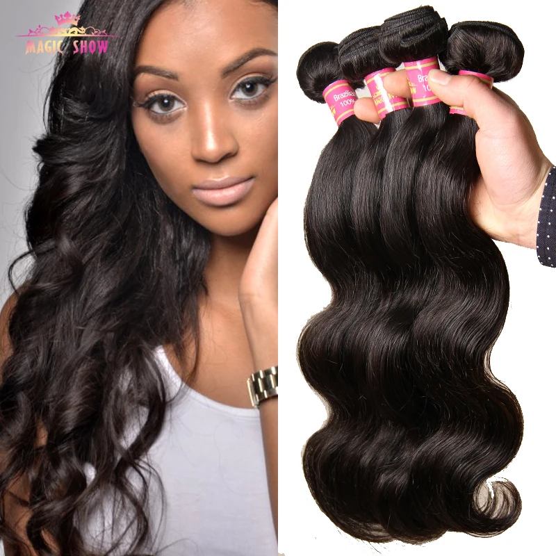 Brazilian Virgin Hair Body Wave 4 Bundles Grade 7A  Brazillian Human Hair Weave 100% Unprocessed Brazilian Body Wave Virgin Hair