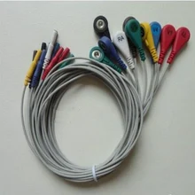 Товар Holter cable 10leadwire ЭКГ, 10 leadwire, AHA СТАНДАРТ используется для Holter ECG машина медицинская проволока