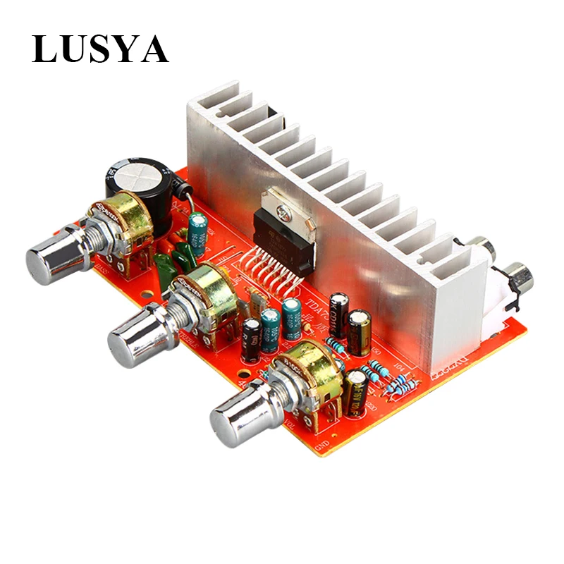 Lusya TDA7377 Placa de amplificador de Audio Digital 2*40 W 2,0 amplificador de canal estéreo para el altavoz DIY del coche DC12V E5-005