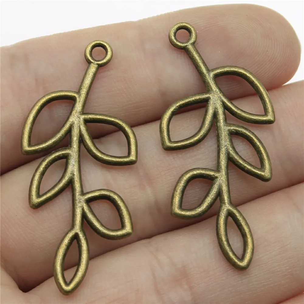 

Branch Pendant Charms Diy Jewelry Making Jewelry Finding 20pcs Antique Bronze Color 1.6x0.8 inch (41x20mm)
