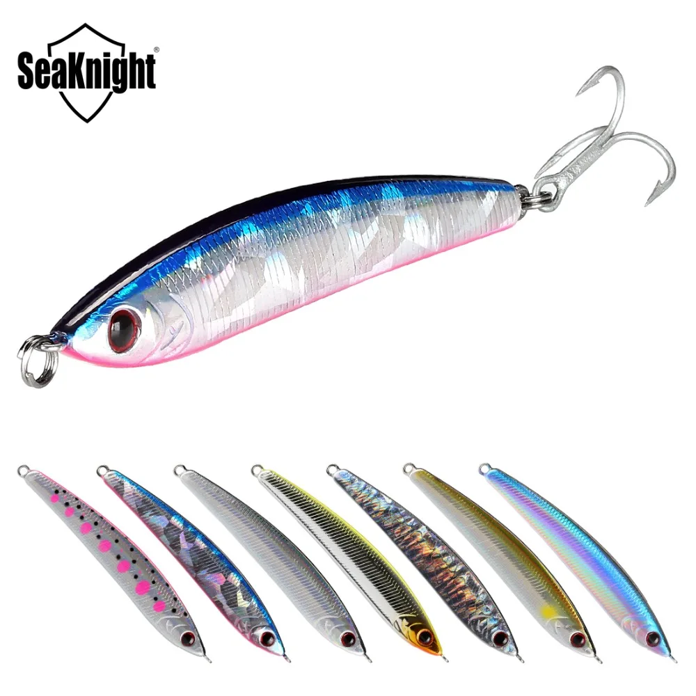 

SeaKnight Sinking Pencil SK052 13.5g 80mm Fishing Lure Set 8PCS Hard Bait VMC Hook Deep Diving Artificial Bait Fishing Tackles