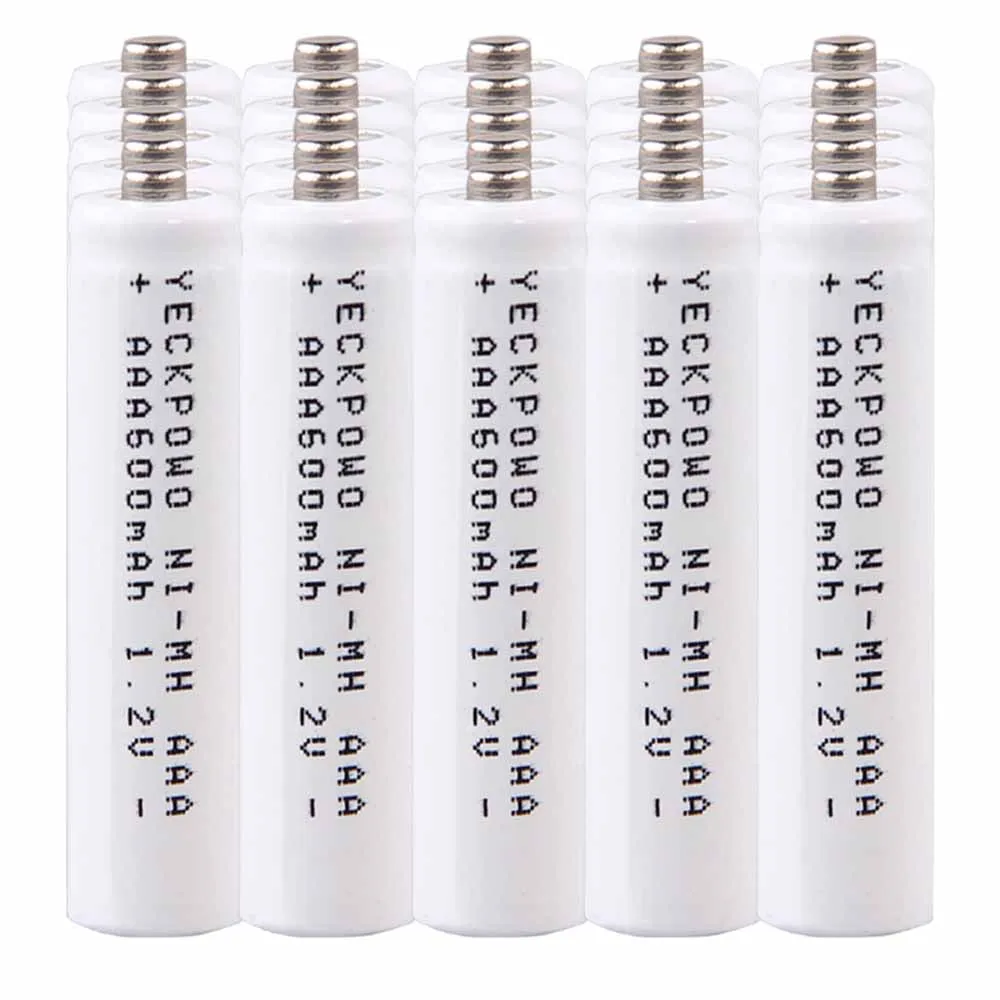 

Lowest price 25 piece AAA battery 1.2v batteries rechargeable 600mAh nimh battery for power tools akkumulator