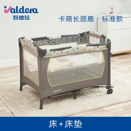“ Cama de Viagem Dobrável Respirável Altura Ajustável Cama