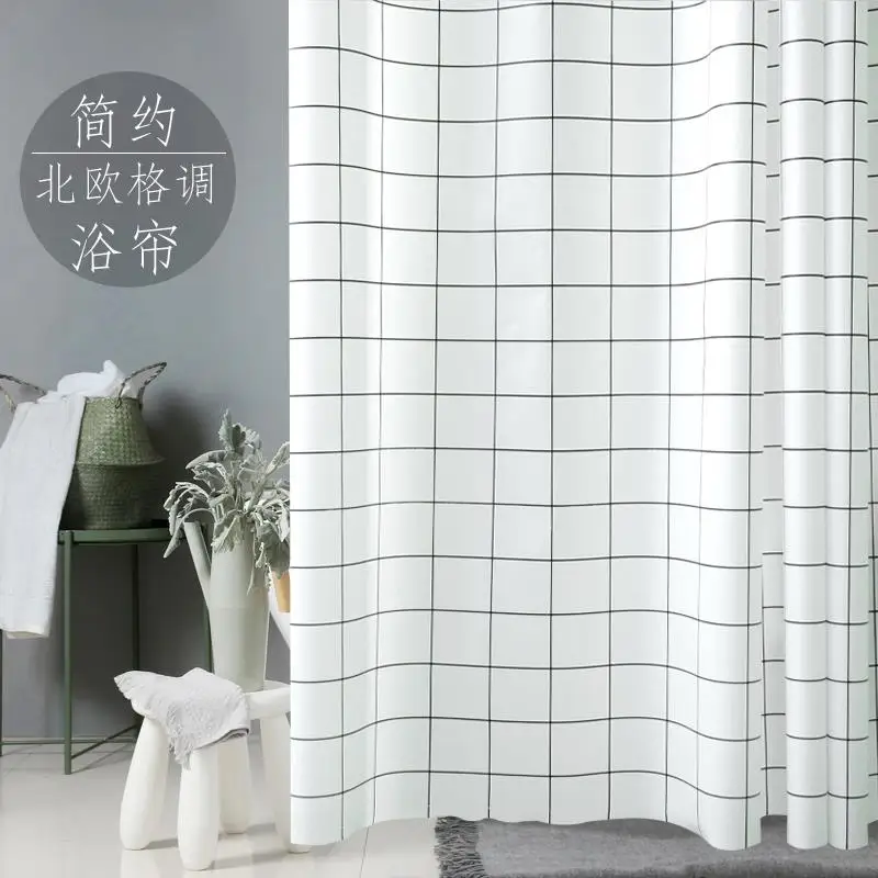 Bathroom shower cord set waterproof, mould proof, thickening curtain