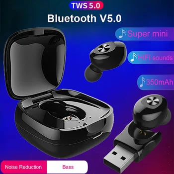 

Bluetooth 5.0 Earphone Stereo Wireless Earbuds HiFi Sound Sport Earphones Handsfree Gaming Headset with Mic for Men Women