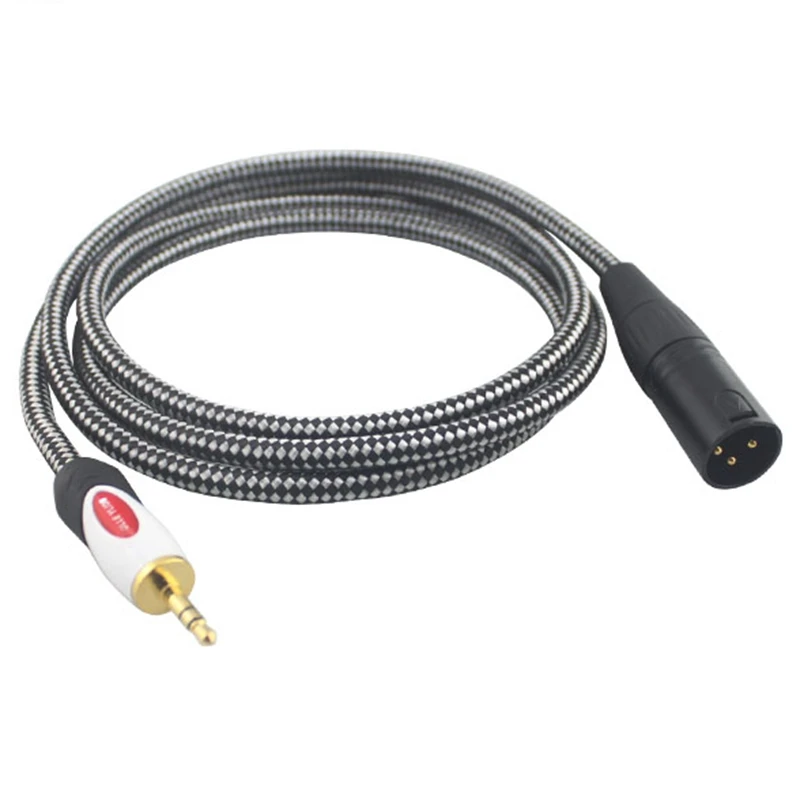 1 8 Mini Jack 3 5mm to XLR 3 Pin Hifi Audio Cable Headphone PC Sound Card Amplifier Mixing Console 3 5 XLR Cable 5M