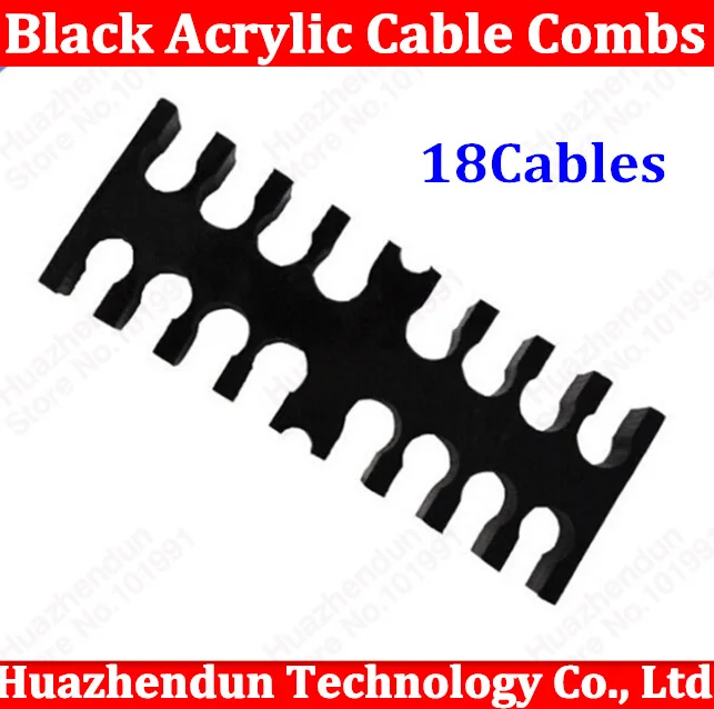 Pente de cabo de acrílico preto, alta qualidade, para cabos 3mm, 16(8 + 8),  frete grátis, 16 pinos - AliExpress