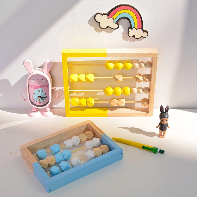 Abacus Wood Wooden Counting Toy Wood 