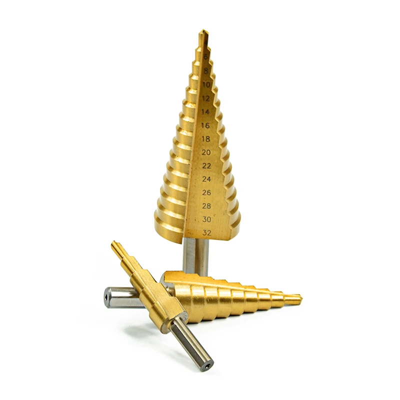 3Pcs-Metric-Spiral-Flute-The-Pagoda-Shape-Hole-Cutter-4-12-20-32mm-HSS-Steel-Cone (1)