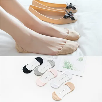 

ZDL-169 Non-slip Silicone Women Invisible Breathable Cotton Boat Short Sock Ankle 10pairs